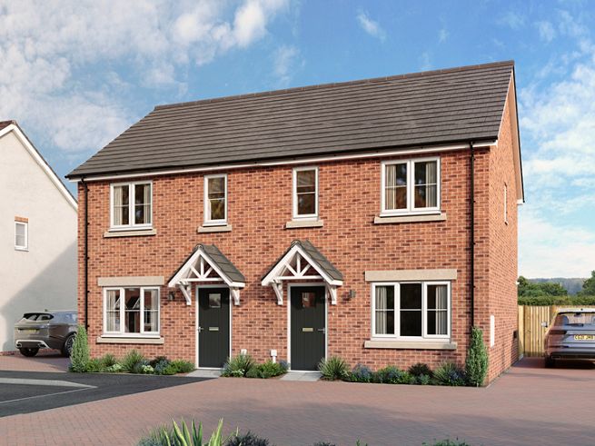 2 bedroom houses - artist's impression subject to change. Please note that the above computer generated image is representative of the house type and not the specified plot as some details may vary.